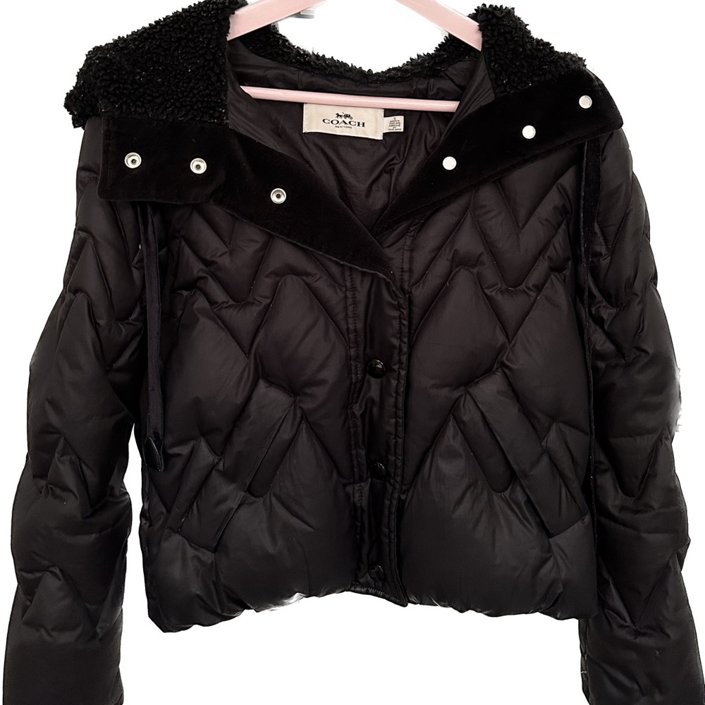 Black Authentic Coach Coat - Picture 2 of 4